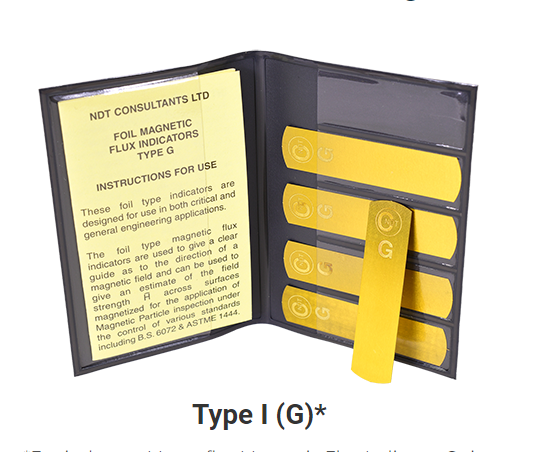 Tiras de flujo magnético laminadas para END tipo G Burmah-Castrol, 5 tiras para detección de defectos en partículas magnéticas en accesorios 1