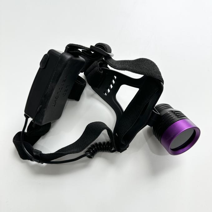 Lámpara UV de partículas magnéticas fluorescentes DG-3101S con longitud de onda máxima de 365-370nm y 2pcs de batería de litio 18650 2