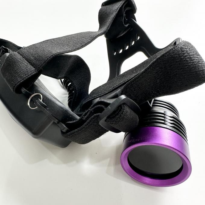 Lámpara UV de partículas magnéticas fluorescentes DG-3101S con longitud de onda máxima de 365-370nm y 2pcs de batería de litio 18650 5