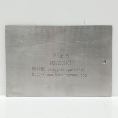 Panel de prueba TAM de acero inoxidable PSM-5 con cinco grietas PT de muestra de referencia Bloque de calibración de inspección de penetrantes para ensayos NDT LPI