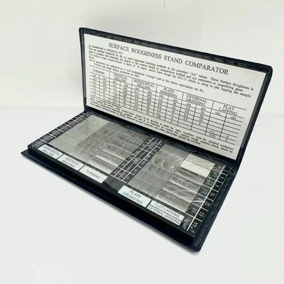 Bloque de muestra de comparación de rugosidad de acero, torno, fresado, rectificado, espécimen estándar