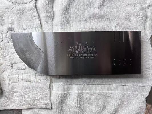 Bloque de calibración de matriz en fases tipo A - Servicio NDT