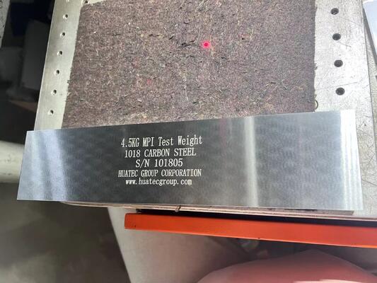 Barra de prueba de elevación de peso para yugo de inspección magnética