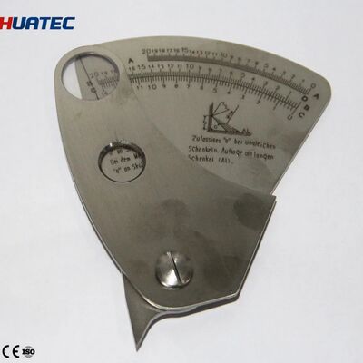 Medidor de soldadura portátil de forma de ventilador multifunción para la medición del filete, el corte bajo y la brecha