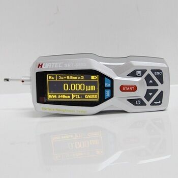 Medidor de rugosidad de superficie portátil con 14 parámetros y pantalla de matriz de puntos OLED de 128 x 64 con espectrograma