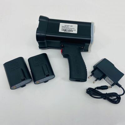 Luz LED-UV de mano, operación dual AC directa y batería DC