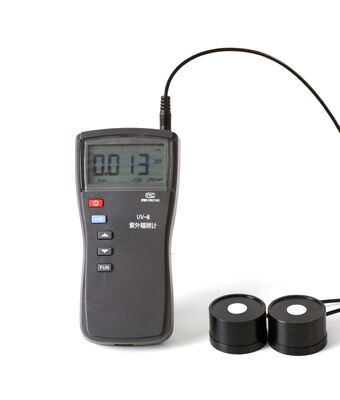 UV-B Radiómetro de irradiación UV portátil de 254nm y 297nm Doble sonda 0.1~200000μW/cm2 Radiómetro UV