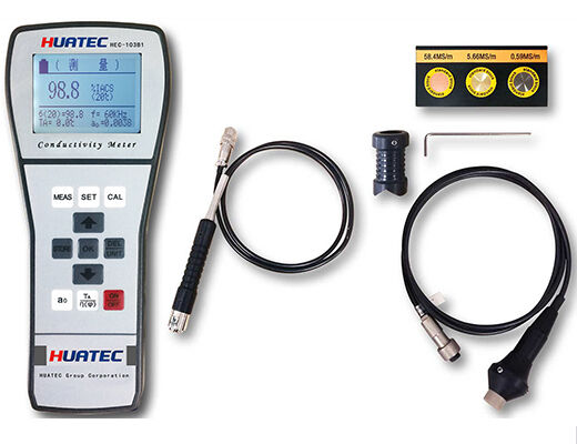 Medidor de conductividad digital diseñado con frecuencias conmutables de fase Eddy de 60KHz y 500KHz