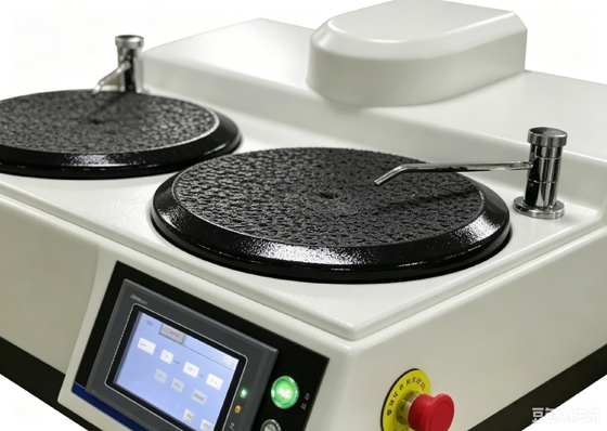 HPA-2SE Máquina pulidora metalográfica de doble disco Equipo de preparación de muestras con pantalla táctil PLC