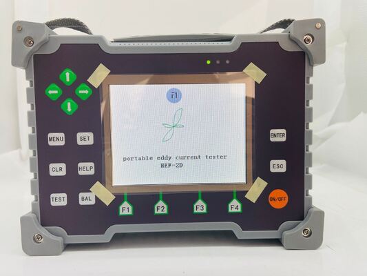 Equipo de prueba de corrientes de Foucault multifuncional portátil de HEF-2D, Detector de defectos de metales LCD de 5,7 pulgadas para petroquímica aeroespacial