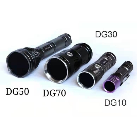 Potente DG-10 LED lámpara de linterna ultravioleta 5H Tiempo de carga