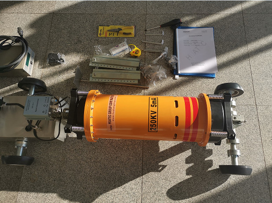 Inspección de soldadura de tuberías radiográficas centrales de larga distancia Rayo X Rastreador 1.0*3.5 Tamaño del punto focal 12 M/min Velocidad de viaje