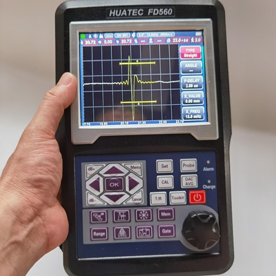 HUATEC 20-2000Hz Detector de fallas ultrasónicas FD560 con supresión de rechazo 0 a 80% de altura de pantalla completa