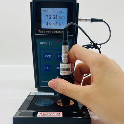 HEC-101 60KHz Probador de conductividad eléctrica de corrientes de Foucault %IACS MS/m Unidad dual Compensación automática de temperatura Medidor de conductividad de aleación de cobre y aluminio