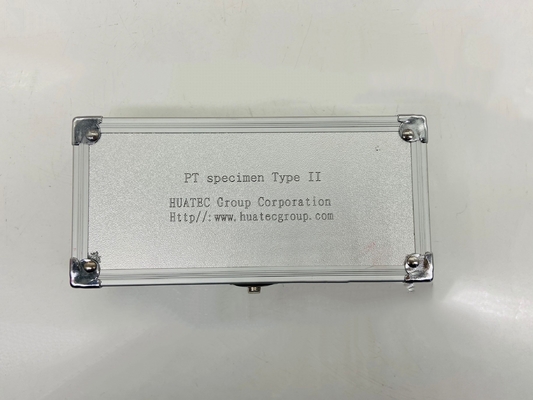 Placa de prueba PT para acero Norma Internacional ISO9934-2 EN ISO 3452-3 Tipo II Bloque de referencia de penetración