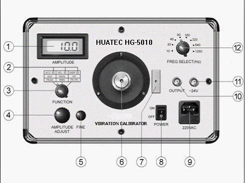Calibrador de vibración digital de frecuencia fija de 110 V o 220 V