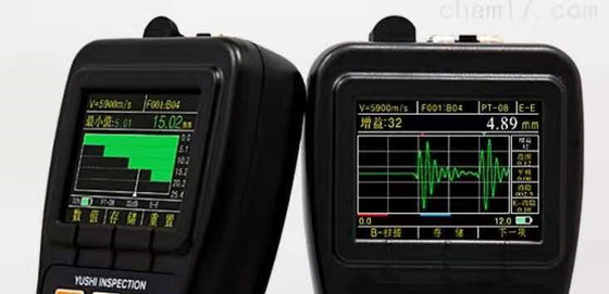 TG-5100D en tiempo real A escaneo y B escaneo a través de revestimiento medidor de espesor ultrasónico