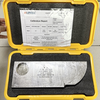 IIW V-1 CS SS AL Materiales UT Bloques de calibración Instrumento NDT