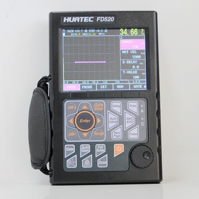 Detectores de fallas por ultrasonido portátiles HUATEC 0-10000mm para detección de grietas por ultrasonido NDT