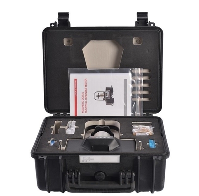Tester de dureza Rockwell portátil magnético digital para probar piezas grandes o pesadas de hierro y acero