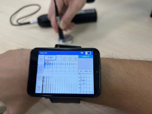 TG-14+Tableta sin contacto Computadora A Escanear B Escanear Medidor de espesor electromagnético ultrasónico