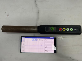 TG-14+Tableta sin contacto Computadora A Escanear B Escanear Medidor de espesor electromagnético ultrasónico