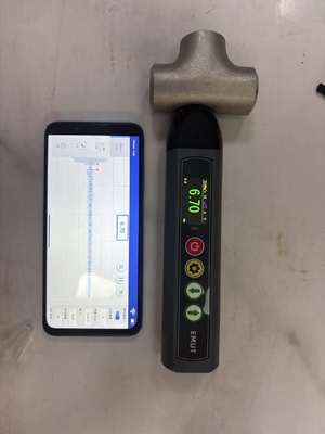 TG-14+ A Escanear B Escanear en modo APP EMAT Medidor de espesor electromagnético ultrasónico con LCD a color