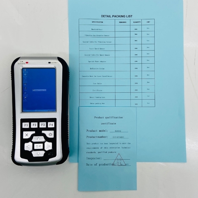 Medidor de análisis, registro y medición de datos de bóveda de vibración con pantalla LCD a color, 2 canales de vibración HG3002 + 1 canal de velocidad