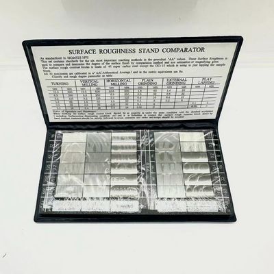 Comparador de rugosidad superficial Conjunto de bloques Ra 0,025 6,3 μm para inspección de mecanizado de metales