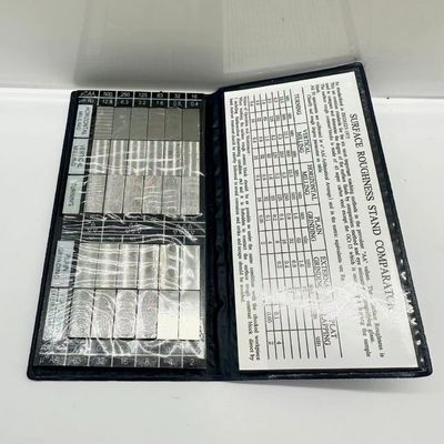 Bloque de muestra de comparación de rugosidad de acero, torno, fresado, rectificado, espécimen estándar