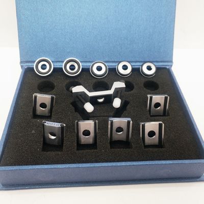 Conjunto de 12 anillos de soporte para el probador de dureza de Leeb NDT Accesorios de prueba de tuberías curvas de superficie esférica cilíndrica exterior/interior