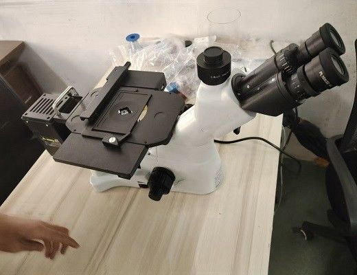 Microscopio estéreo de alta resolución HSM-645S con cámara digital para mediciones de laboratorio