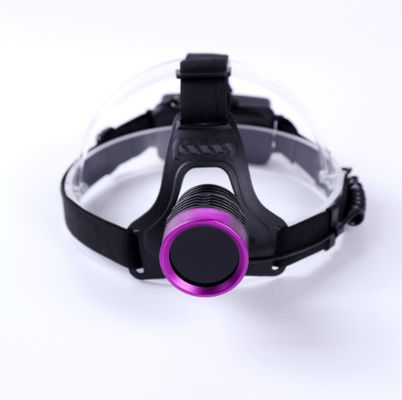 40 × 38 mm Lámpara UV ajustable de longitud de onda máxima para el uso de la cabeza y el casco