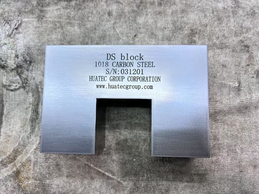 Bloque de calibración DS tipo UT, bloque de prueba de calibración de sensibilidad de distancia Longitudinal para detector de defectos ultrasónico