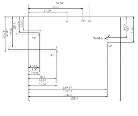 Comparación de la resolución RC del acero al carbono con el bloque de calibración ultrasónica estándar AWS D1.1/D1.1M-2015
