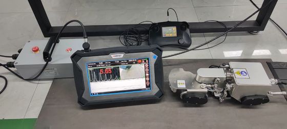 Sistema de medición del espesor de corrosión por deslizamiento magnético del cable de control de detección de 25 m con velocidad de medición de 16-1 veces/s