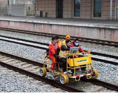 Detector de ultrasonido portátil para vías férreas FD-GT60, vagón de prueba eléctrico para inspección de vías de alta velocidad, metro y vías comunes