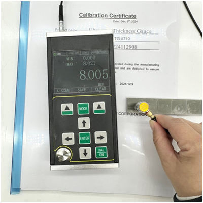TG-5710 Instrumento portátil de prueba de espesor de cristal de plástico metálico