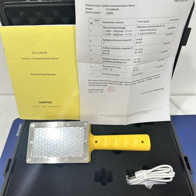 FJ-CoMo50 Pantalla LCD de luz de fondo Protección del medio ambiente ALPHA BETA GAMMA Contaminación superficial del medidor