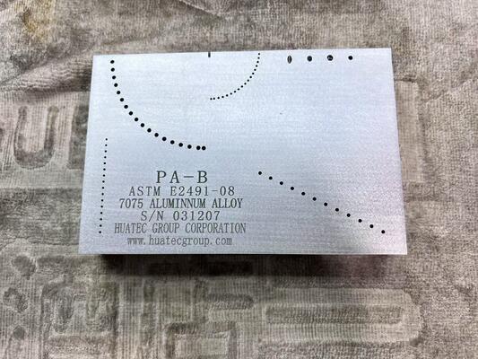Bloque de calibración tipo B de matriz en fase ASTM E2491 - Servicio de END