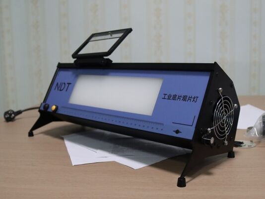 2x Lupa y lámpara LED visor de película de rayos X con interruptor de pie