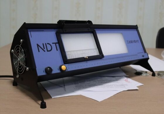 2x Lupa y lámpara LED visor de película de rayos X con interruptor de pie