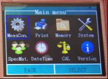 RHL-60 Color LCD portátil prueba de dureza de la cáscara de metal Leeb
