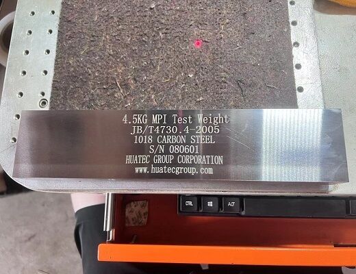 4.5KG MPI Peso de prueba 45N Inspección de partículas magnéticas Bloque de prueba de fuerza de elevación 1018 Acero de carbono para calibración de yugo magnético CA