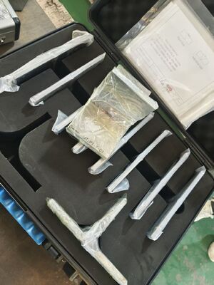 Kit de partículas magnéticas y líquidos penetrantes MT/PT 10 piezas con espécimen de grietas de acero al carbono de 25 fallas