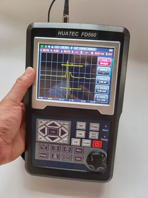 HUATEC FD560 Detector de fallas ultrasónico digital portátil con sensibilidad de 120 dB y protección IP65 para pruebas NDT