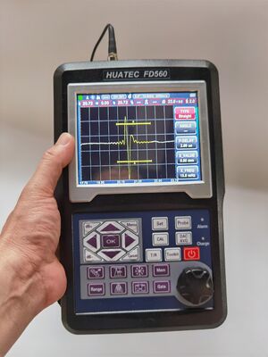HUATEC FD560 Detector de fallas ultrasónico digital portátil con sensibilidad de 120 dB y protección IP65 para pruebas NDT