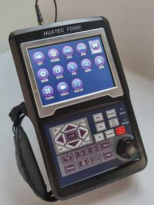 HUATEC FD560 Detector de fallas ultrasónico digital portátil con sensibilidad de 120 dB y protección IP65 para pruebas NDT