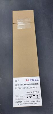 HUATEC D7 Película radiográfica industrial 100 mmX480 mm 100 hojas por bolsa