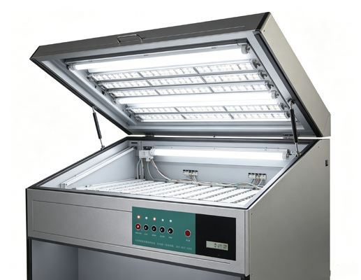 Gabinete de visualización de color HLCB-6L D65 TL84 F UV U30 Caja de luz para verificación de color de seis fuentes de luz